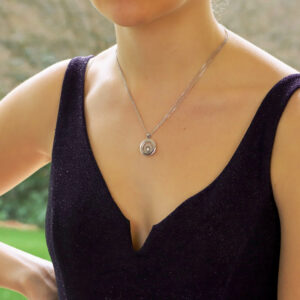 Chopard 'Happy Spirit' diamond pendant on Chopard chain