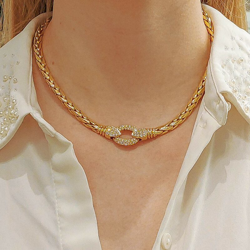 Patek Philippe Serpent Diamond Necklace in Yellow Gold