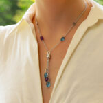 Bulgari B.Zero1 Blue Topaz and Amethyst Tassel Necklace