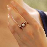 Art Deco Inspired Ruby and Diamond Target Ring