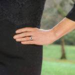Art Deco Sapphire and Diamond Cluster Ring