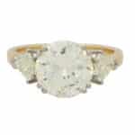 Contemporary 3.75ct Round Brilliant-Cut Diamond Three-Stone Ring