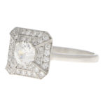 Art Deco Inspired Old Cut Diamond Ring