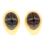 Pomellato Deep Red Garnet Clip-On Earrings