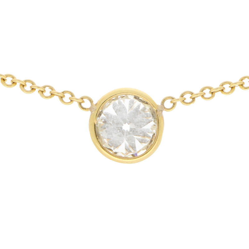 Round Brilliant Cut Diamond Single Stone Pendant