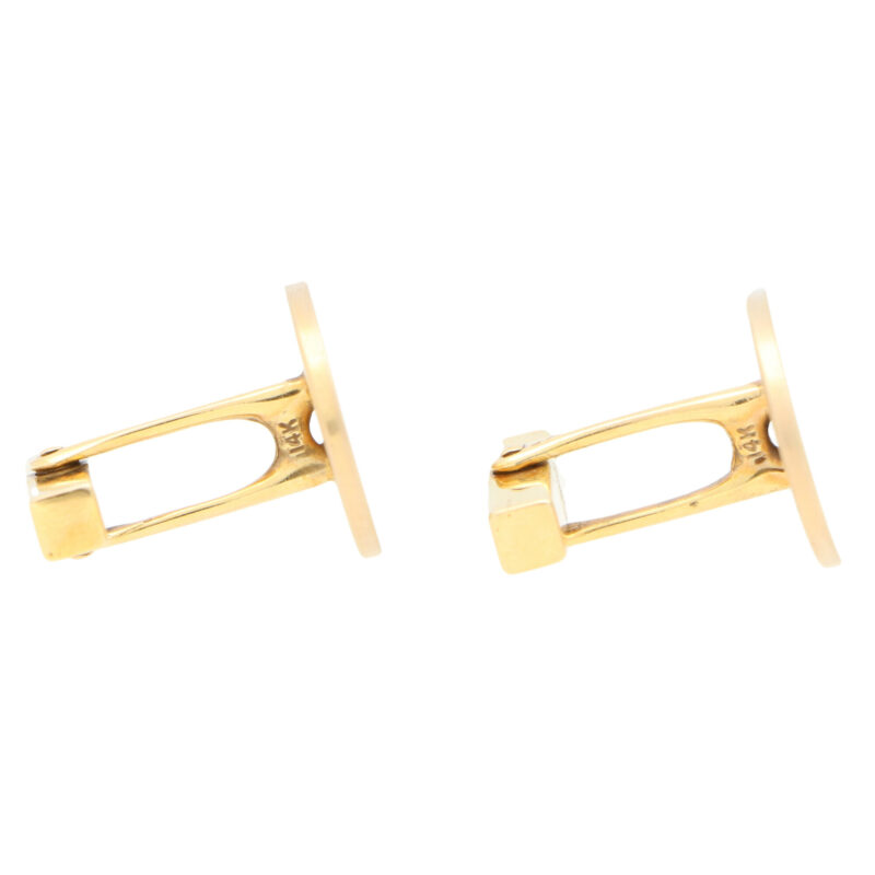 Tiffany & Co. Oval 18K gold cufflinks