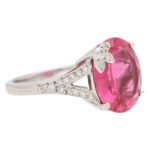 Boodles Pink Tourmaline and Diamond Floral Dress Ring