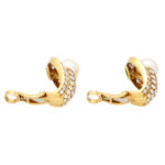 Vintage Cartier Pearl and Diamond Earrings