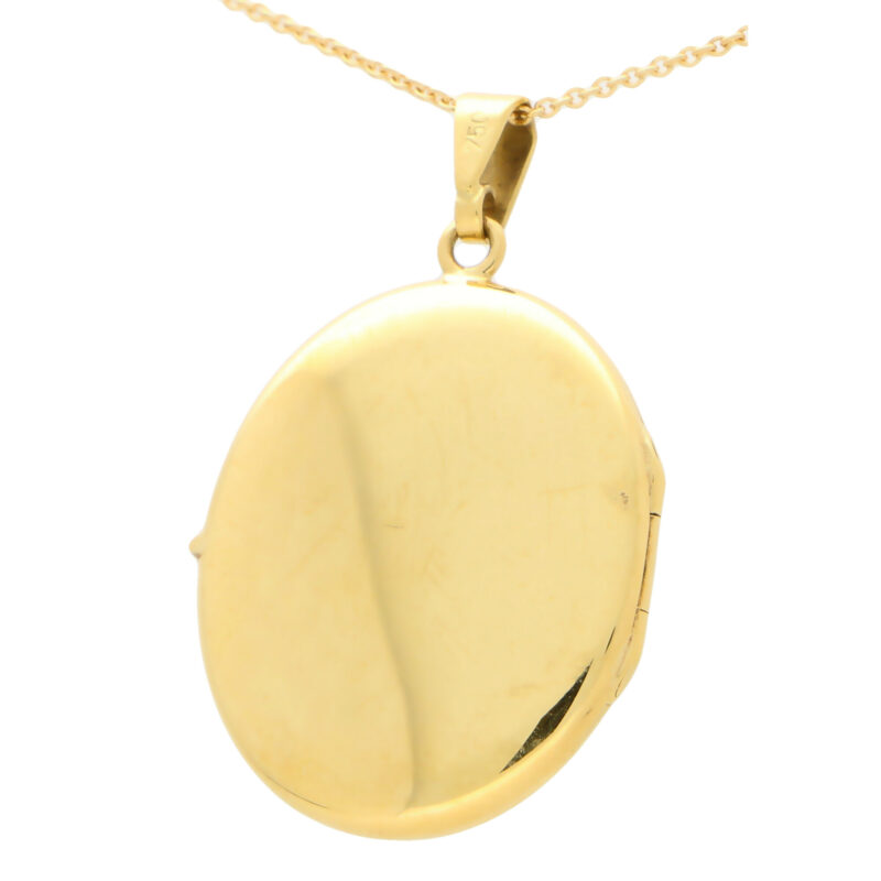 Yellow Gold Locket in Solid 18K Gold