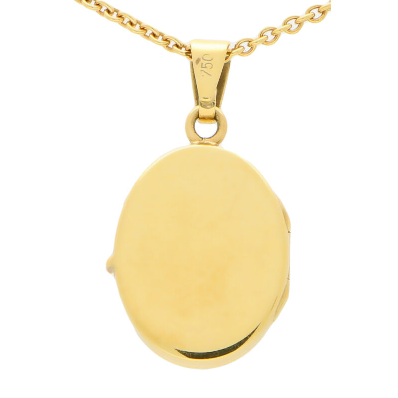 Yellow Gold Locket in Solid 18K Gold