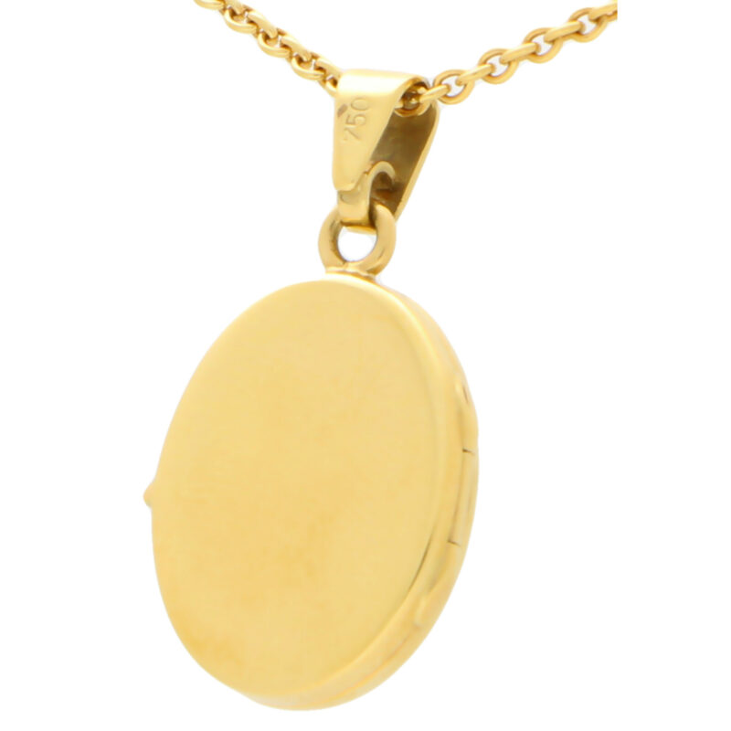 Yellow Gold Locket in Solid 18K Gold