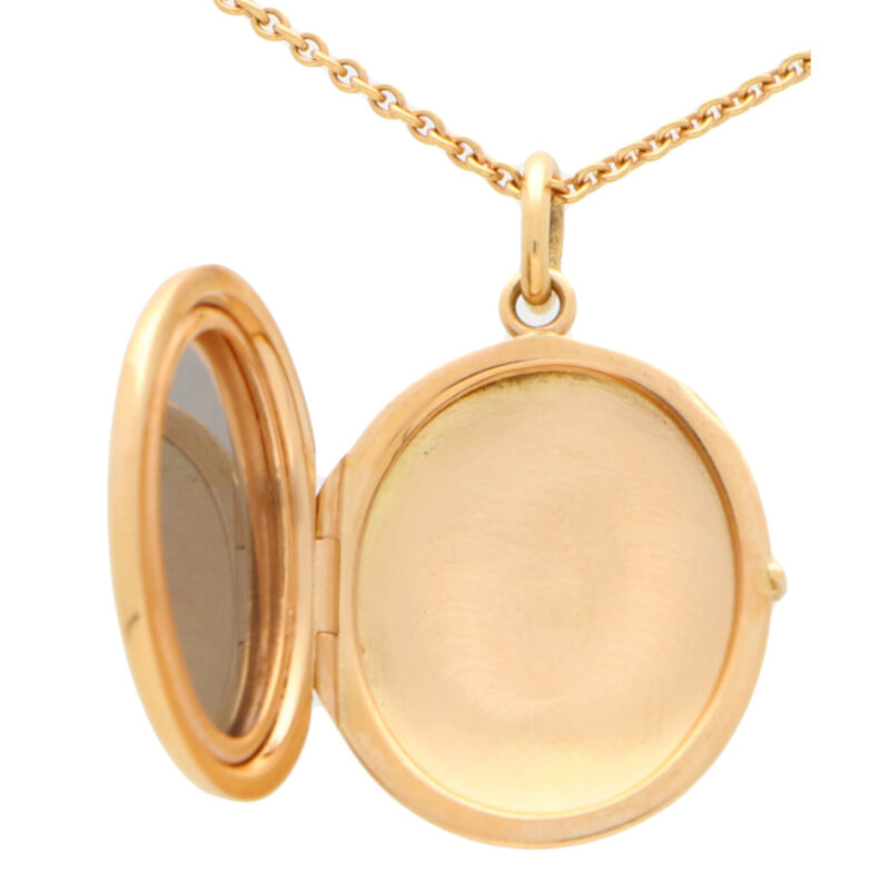 Rose Gold Locket in Solid 18K Gold