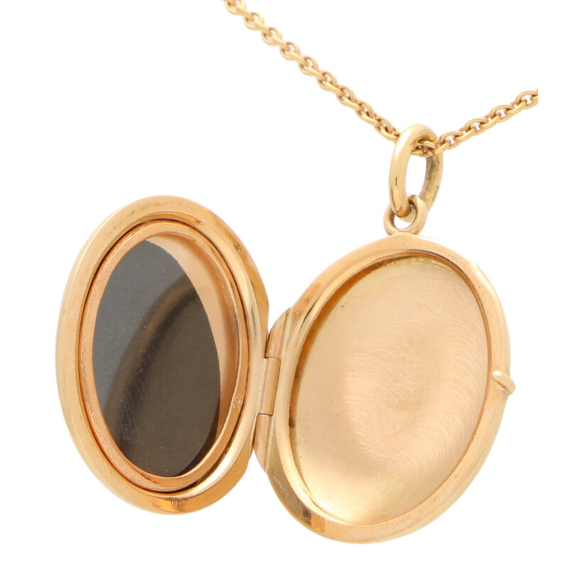 Rose Gold Locket in Solid 18K Gold