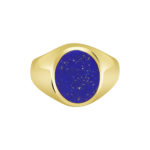 18ct Yellow Gold Signet Ring with Lapis Lazuli