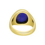 18ct Yellow Gold Signet Ring with Lapis Lazuli