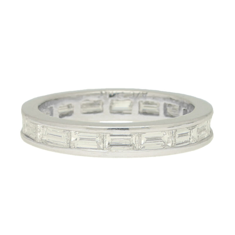 Art Deco Inspired Baguette Diamond Eternity Ring