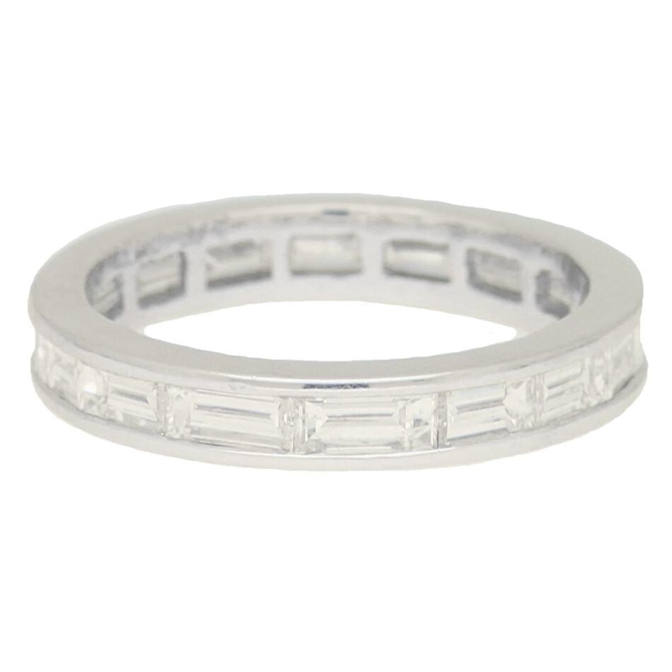 Art Deco Inspired Baguette Diamond Eternity Ring