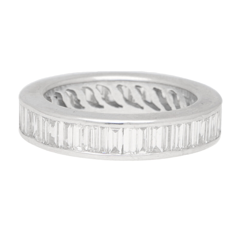 Baguette diamond full eternity ring