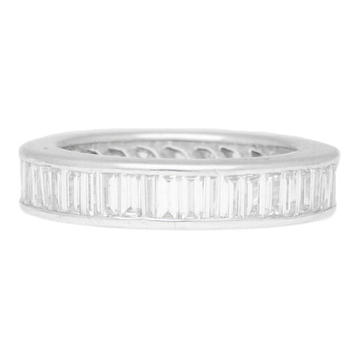 Baguette diamond full eternity ring