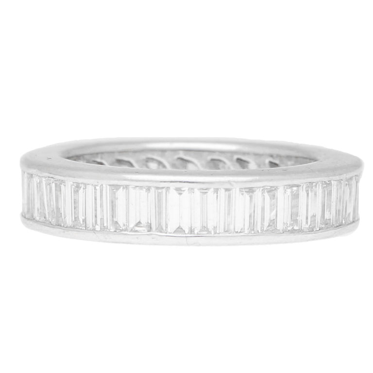 Baguette diamond full eternity ring
