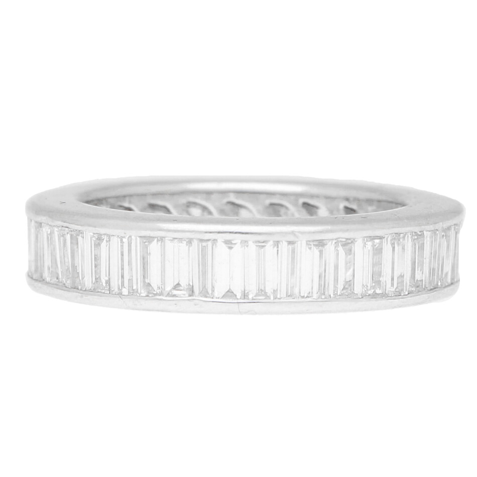 Baguette diamond full eternity ring