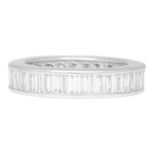 Baguette diamond full eternity ring