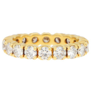 Diamond Full Eternity Ring in Yellow Gold