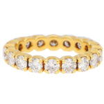 Diamond Full Eternity Ring in Yellow Gold