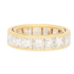 Princess Cut Full Eternity in Yellow Gold