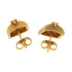 Diamond Masque Stud Earrings in 18 Carat Gold