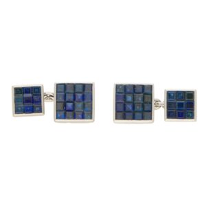 Sapphire Cufflinks set in Platinum