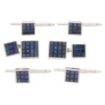 Sapphire Cufflinks set in Platinum