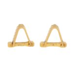 Vintage Boucheron gold 1940's stirrup cufflinks