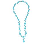 Turquoise and diamond necklace