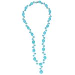 Turquoise and diamond necklace