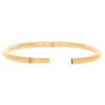 Hinged 18 Carat Yellow Gold Bangle