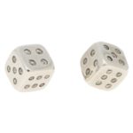 Old European Cut Diamond Dice Swivel Back Cufflinks