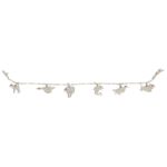 1950s Diamond and Ruby Animal Charm Bracelet Set in Platinum