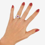 Ruby and Diamond Cluster Ring Ruby and Diamond Cluster Ring