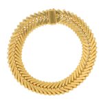 Vintage Van Cleef & Arpels Chevron Bracelet by Georges Lenfant
