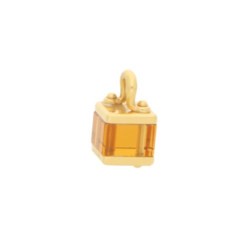 Louis Vuitton Citrine Box Charm in Yellow Gold