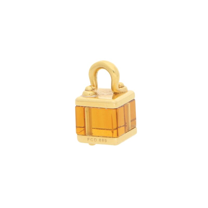 Louis Vuitton Citrine Box Charm in Yellow Gold