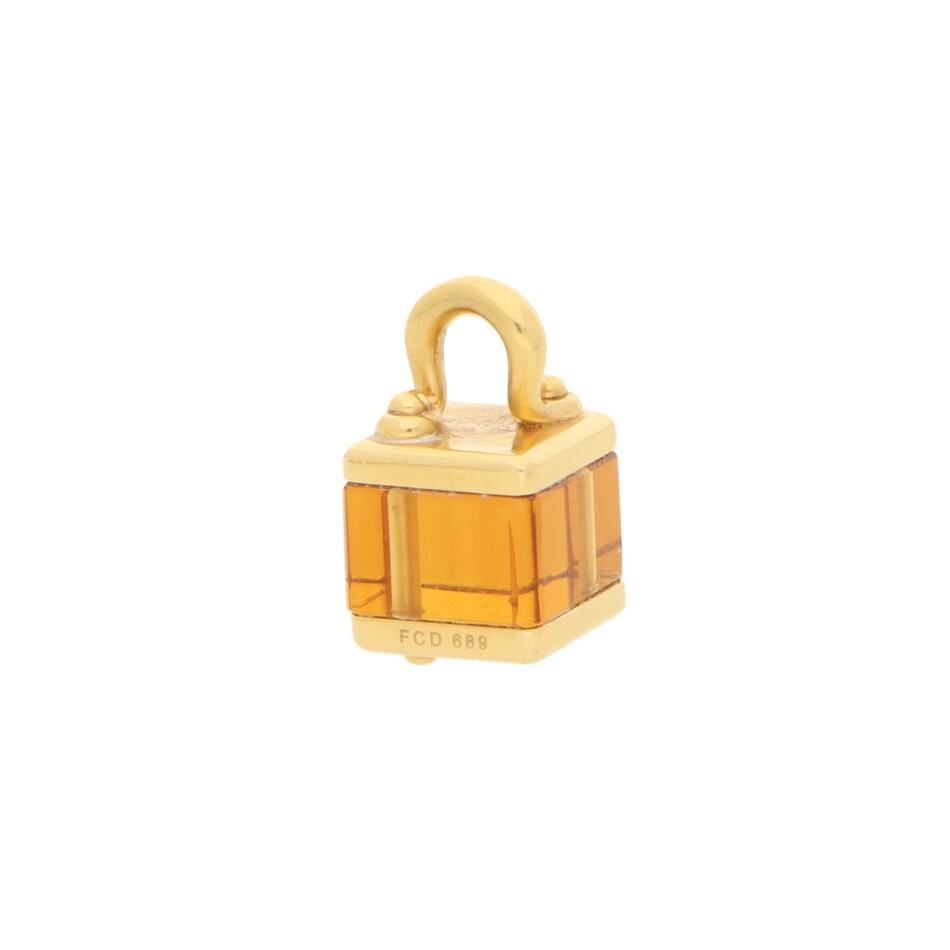 Louis Vuitton Citrine Box Charm in Yellow Gold