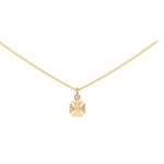 Garrard Diamond Maltese Cross Pendant/Charm in Yellow Gold