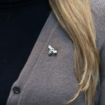 Sapphire and Diamond Bee Brooch