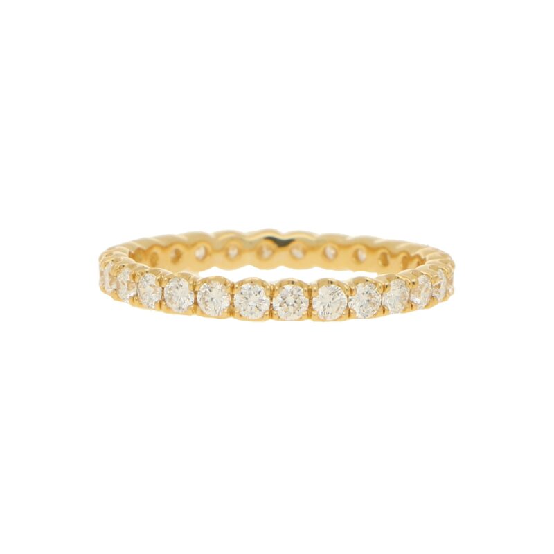 18ct Yellow Gold 0.93ct Diamond Eternity