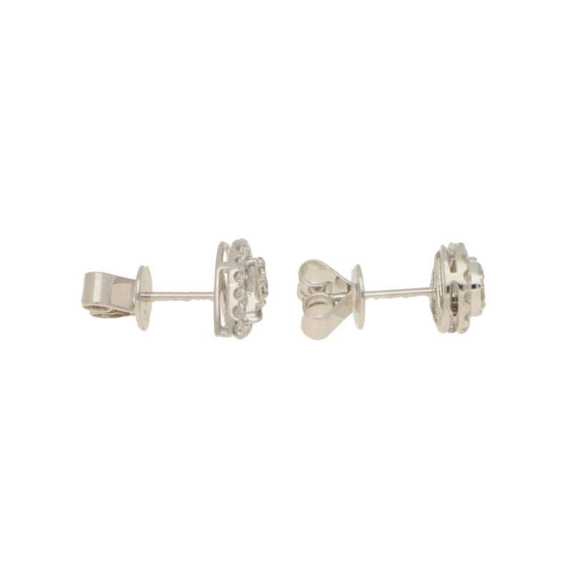 Tear Drop Tapered Diamond Ear Studs