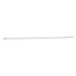 Diamond line bracelet in18k white gold.