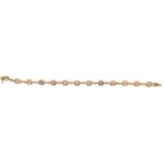 Rose Gold Rainbow Sapphire and Diamond Bracelet