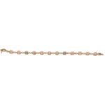 Rose Gold Rainbow Sapphire and Diamond Bracelet